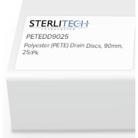 STERLITECH Polyester (PETE) Drain Disc, 90mm, PK25 PETEDD9025
